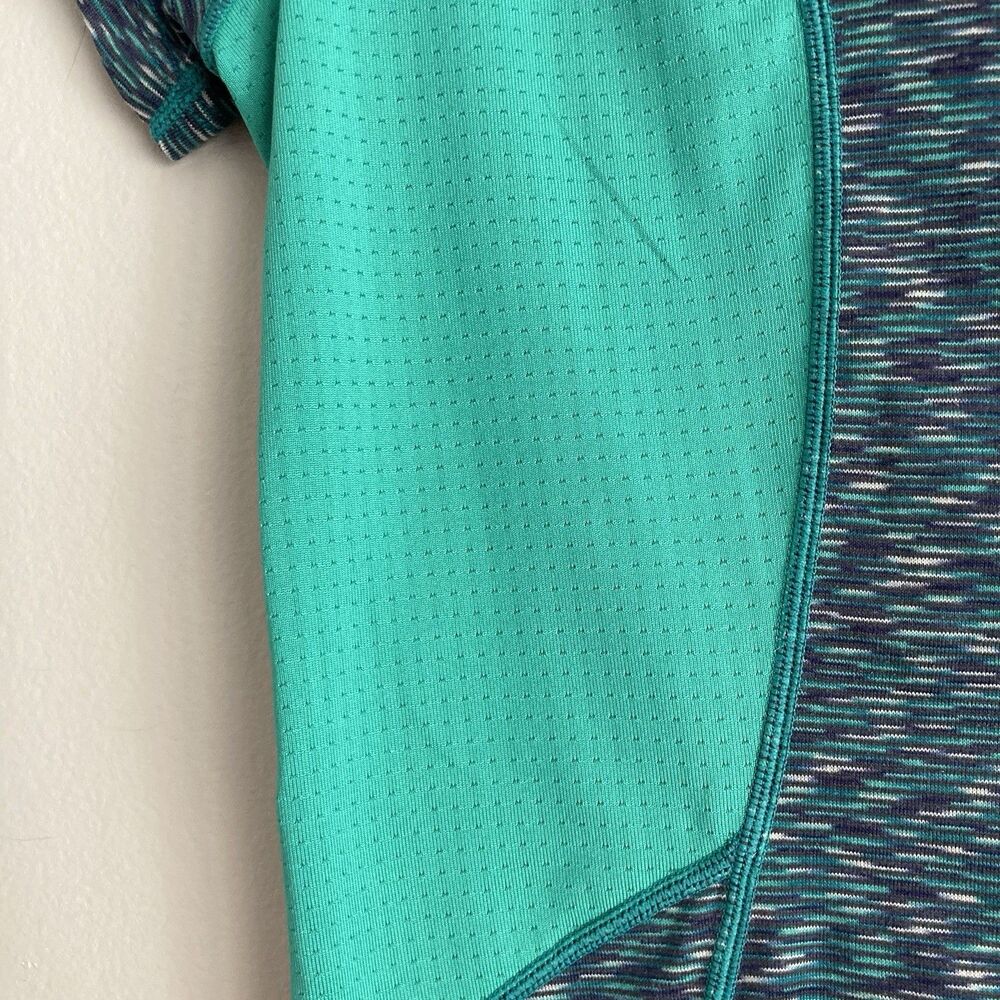 Marmot Womens Mirage Tee Activewear V-Neck T-Shirt Size XS Moss Green/Teal - Picture 9 of 11